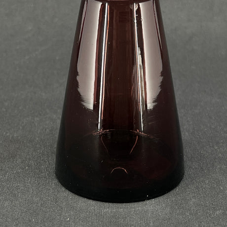 Manganese colored tulip glass from Holmegaard