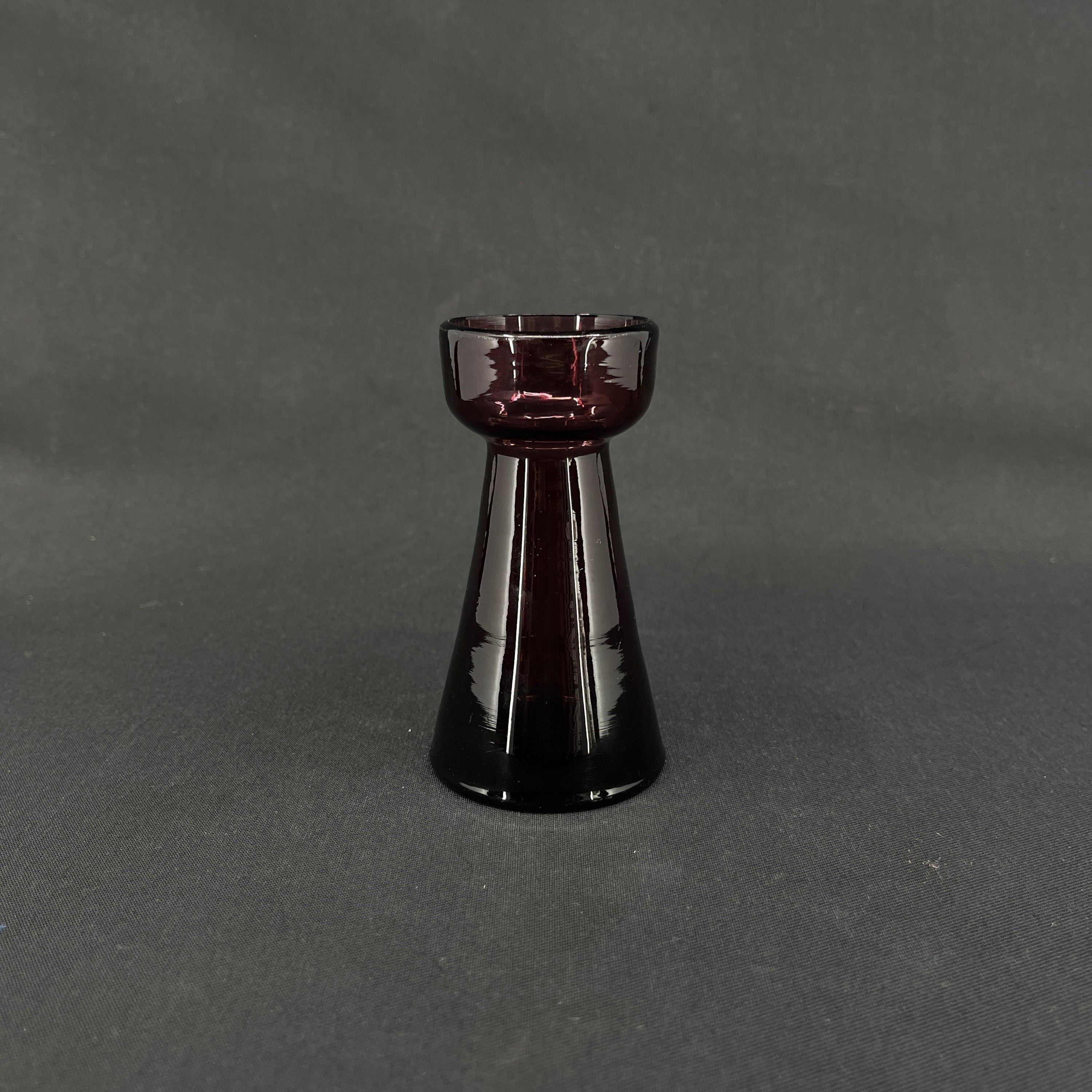 Manganese colored tulip glass from Holmegaard