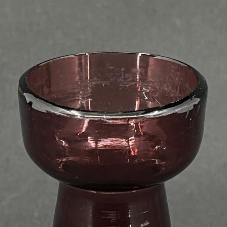 Manganese colored tulip glass from Holmegaard