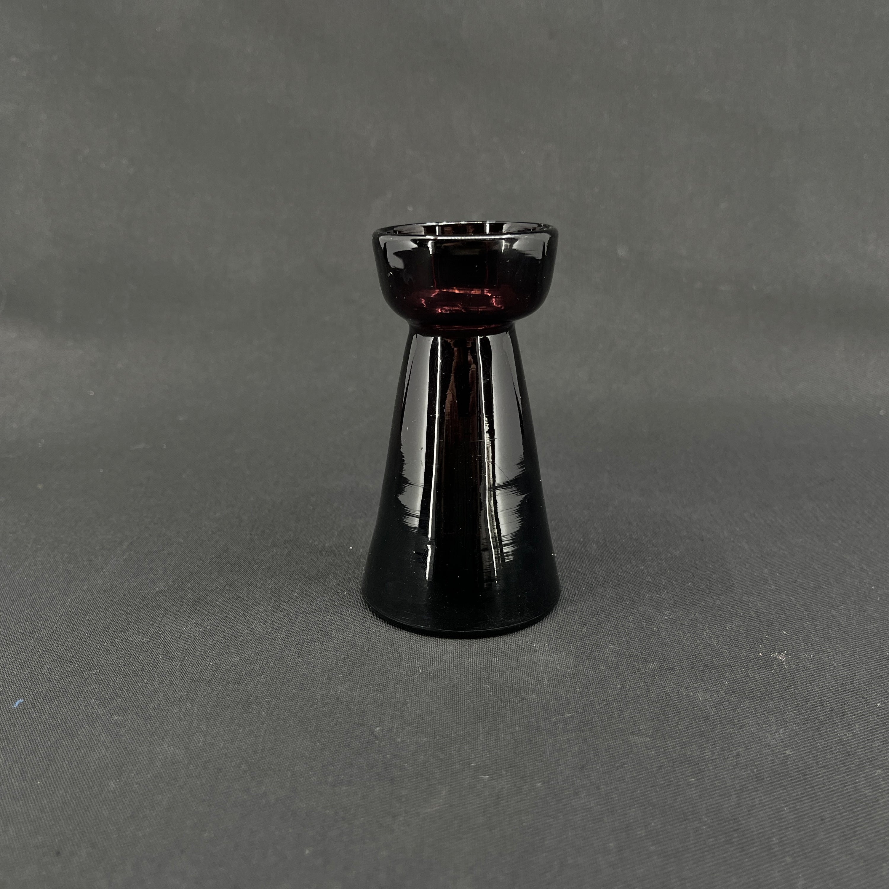 Manganese colored tulip glass from Holmegaard