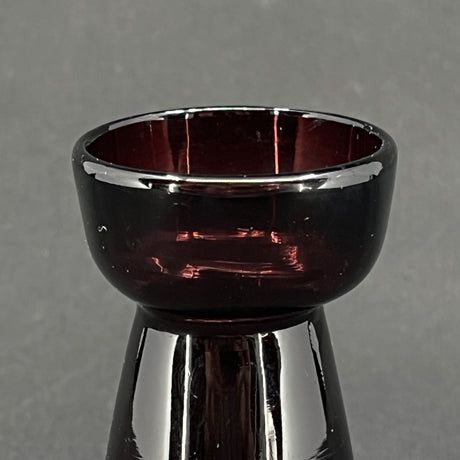 Manganese colored tulip glass from Holmegaard