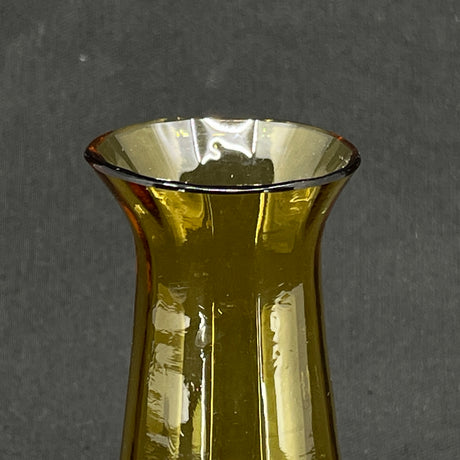 Amber tulip from Holmegaard Glassworks, sanded down