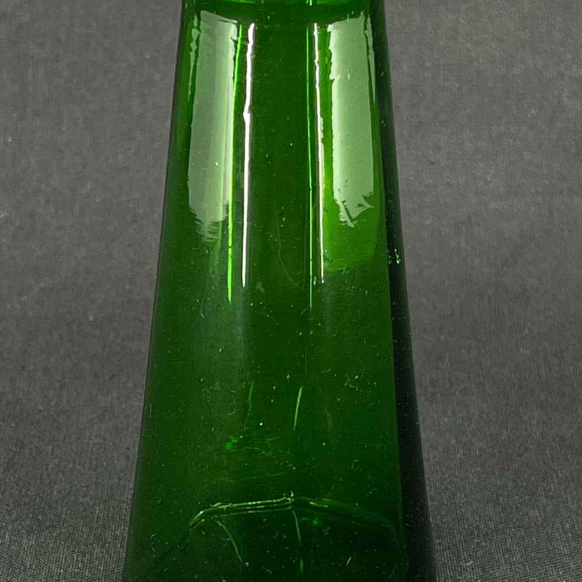 Green tulip glass from Holmegaard Glasværk