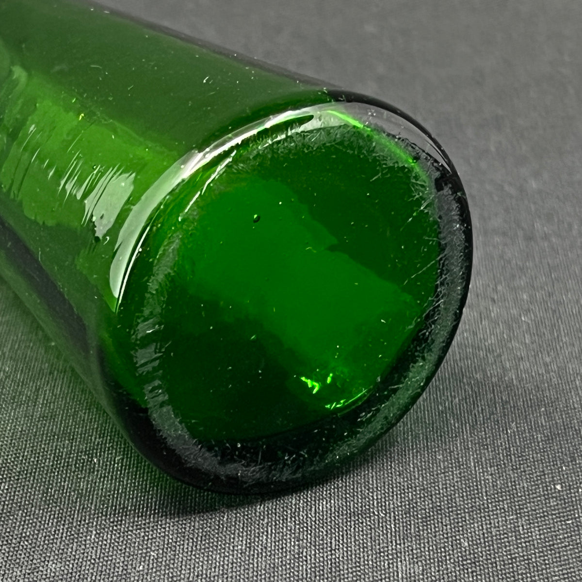 Green tulip glass from Holmegaard Glasværk