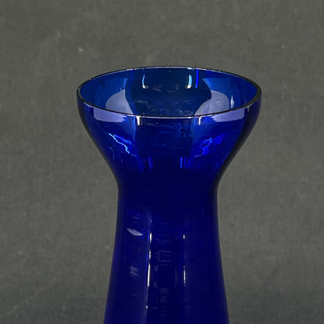 Blue tulip glass from Holmegaard Glasværk