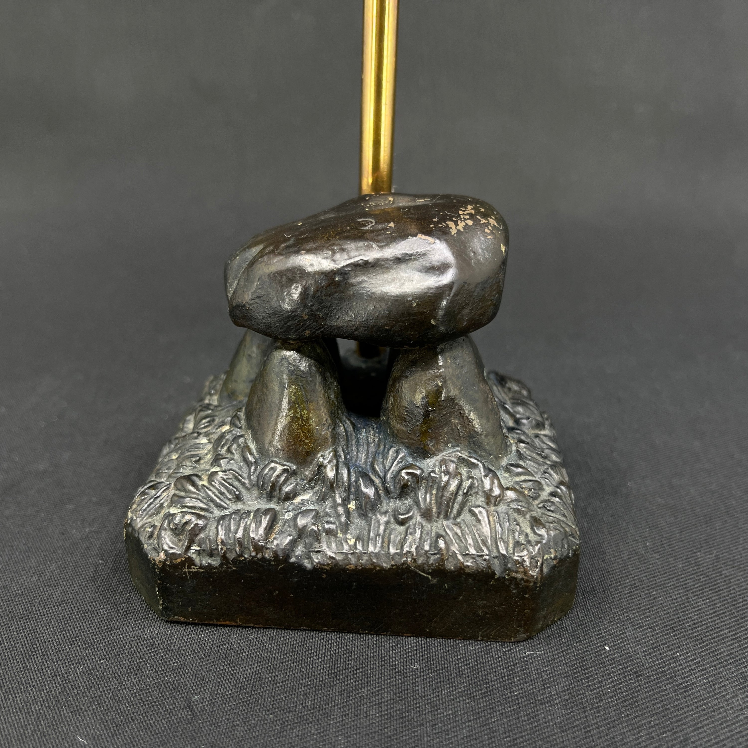 Flagstang med gravhøj messing