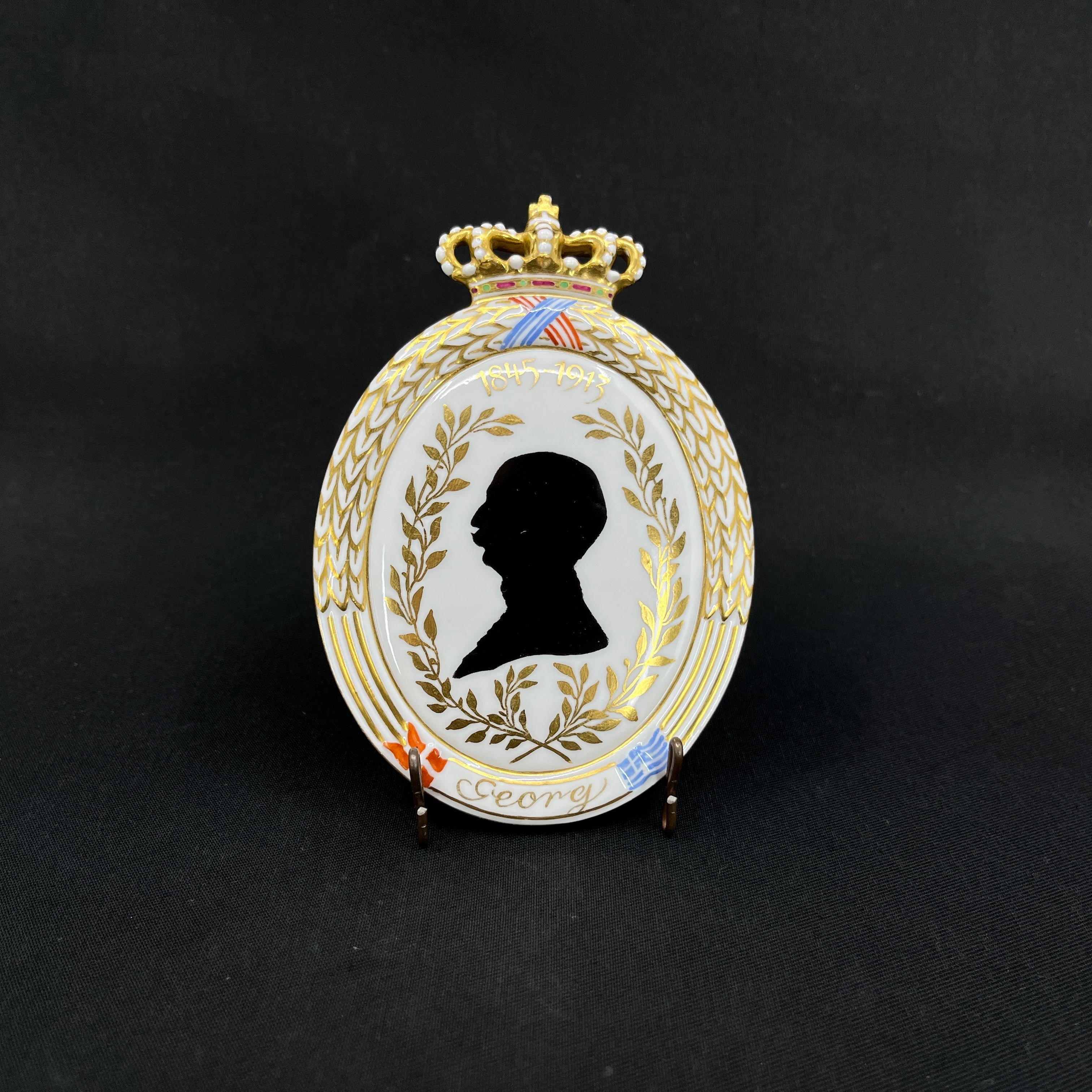 Royal Copenhagen silhouette platte - Georg 1. af Grækenland 1845-1913