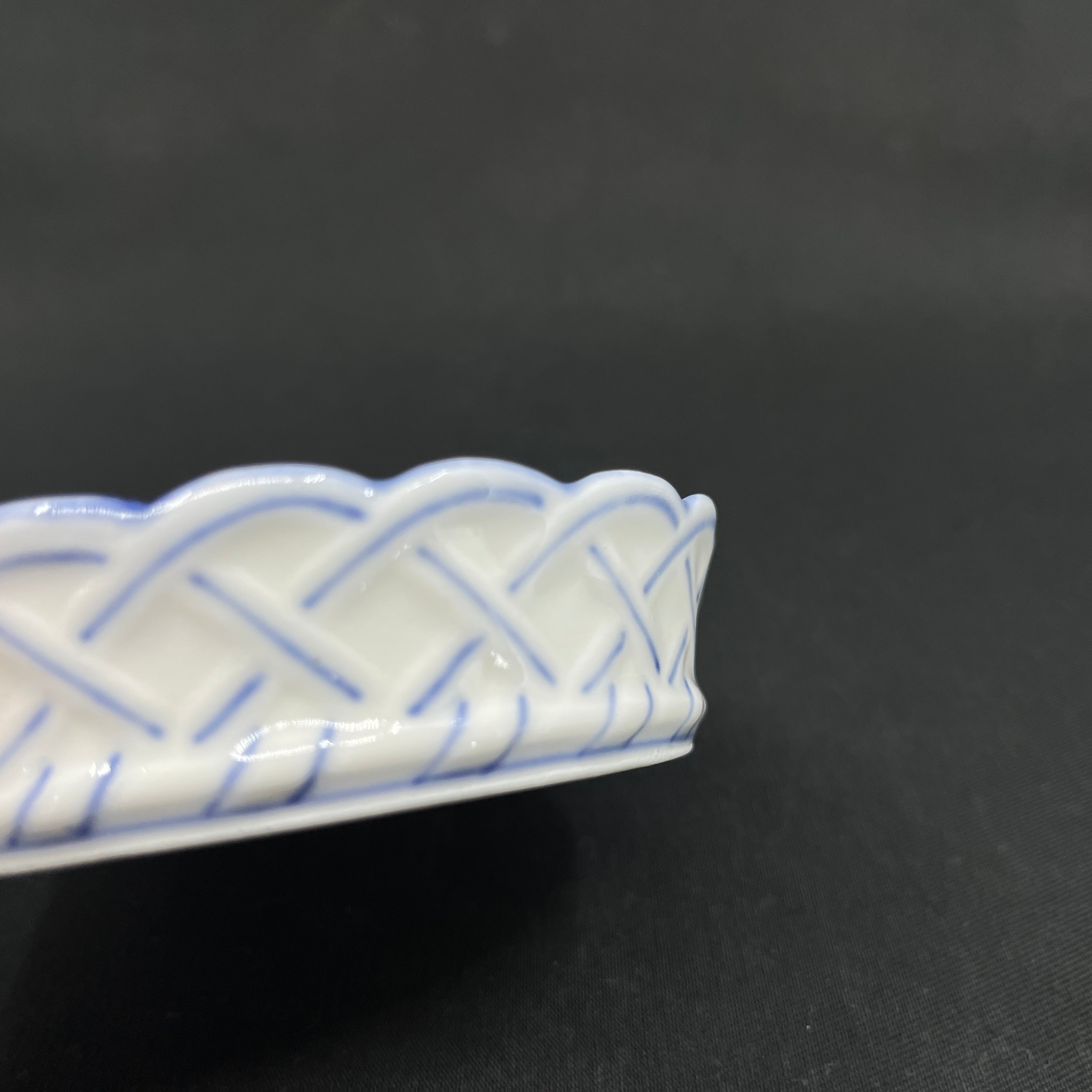 Blue Fluted Plain bottle coaster - 1923-1928