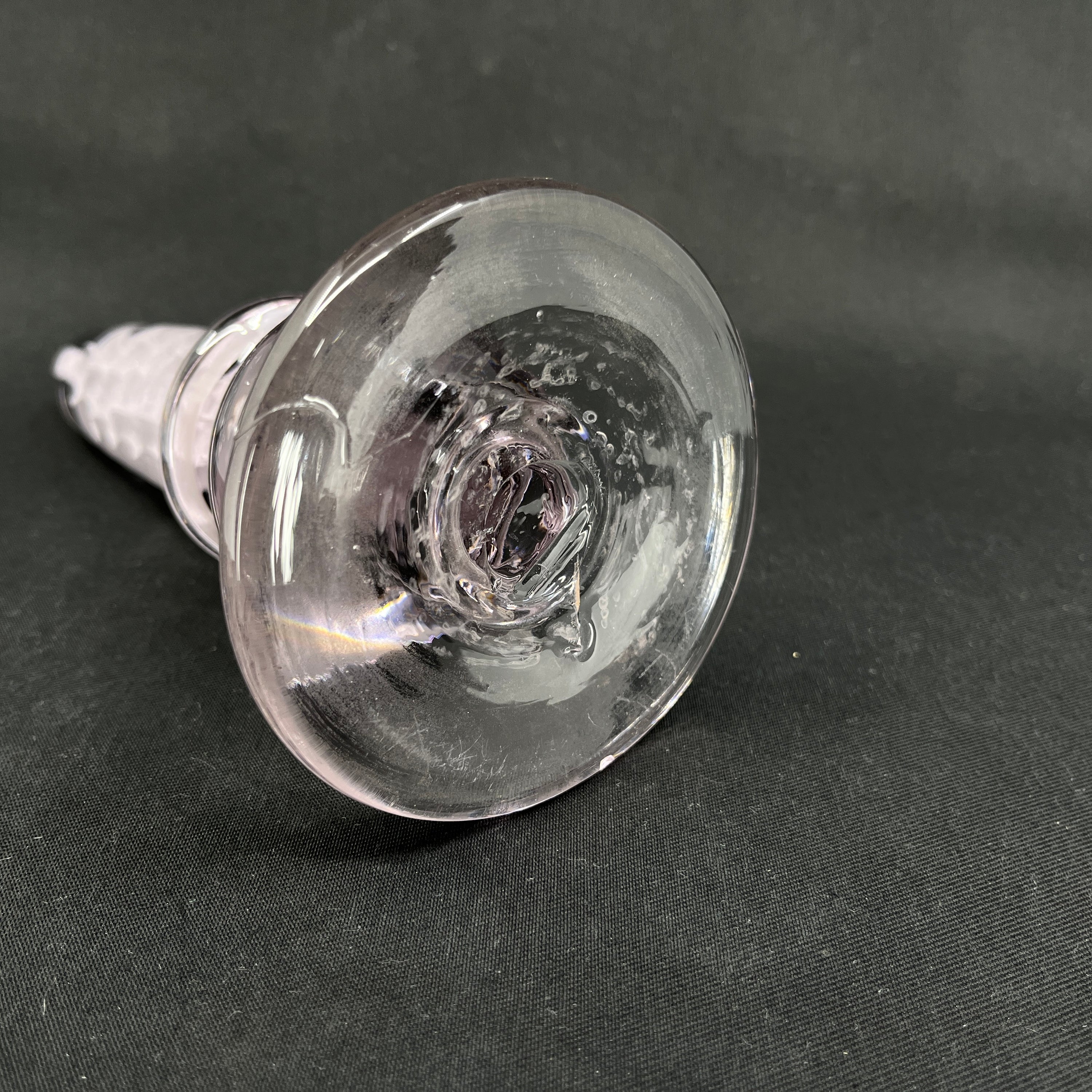 Large slightly over-colored silver pyramid