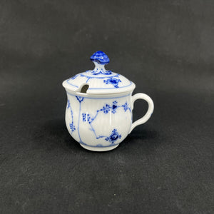 Musselmalet Riflet sennepskrukke, 1898-1923