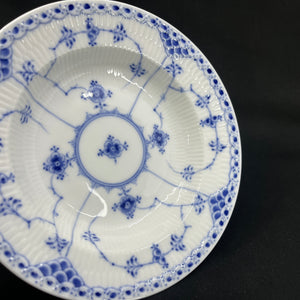 Blue Fluted Half Lace deep plate, 1/567