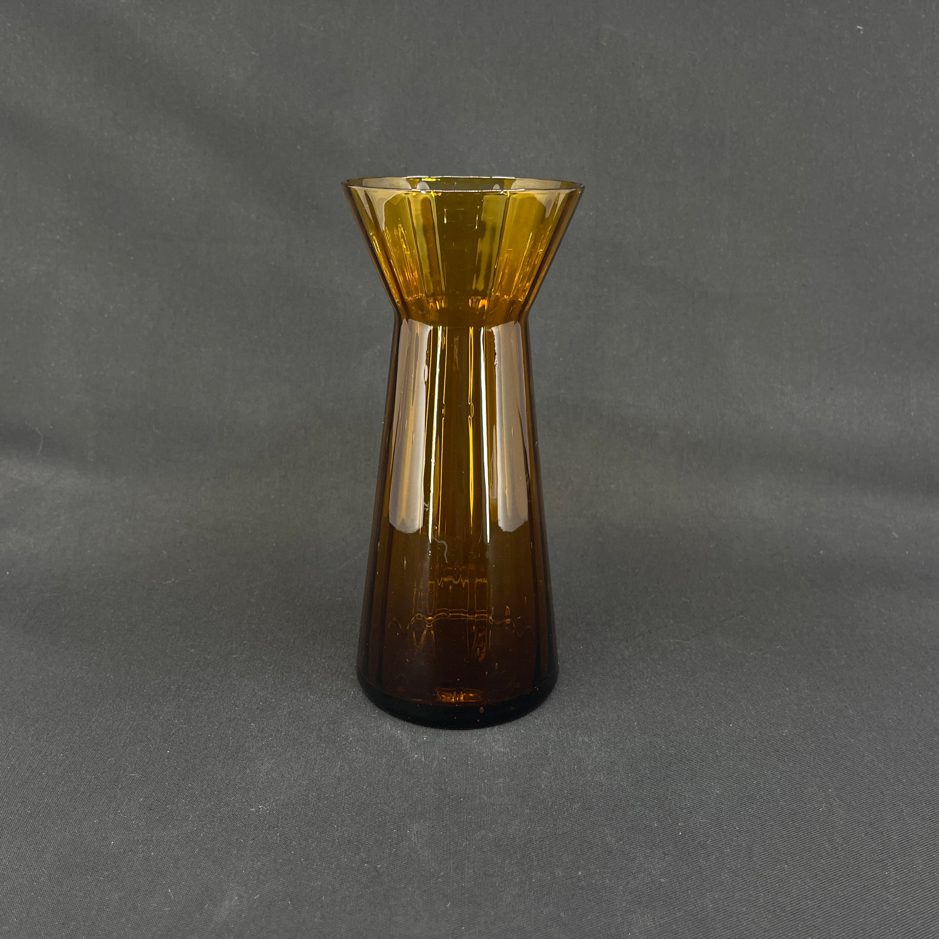 Amber colored hyacinth glass from Holmegaard