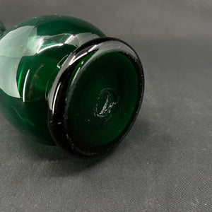 Grønt hyacintglas fra Holmegaard - balusterformet