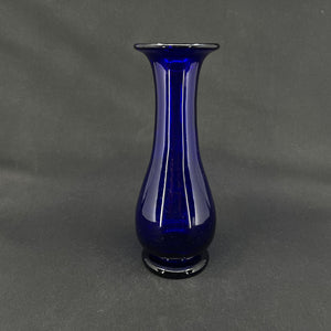 Blåt hyacintglas fra Holmegaard - balusterformet