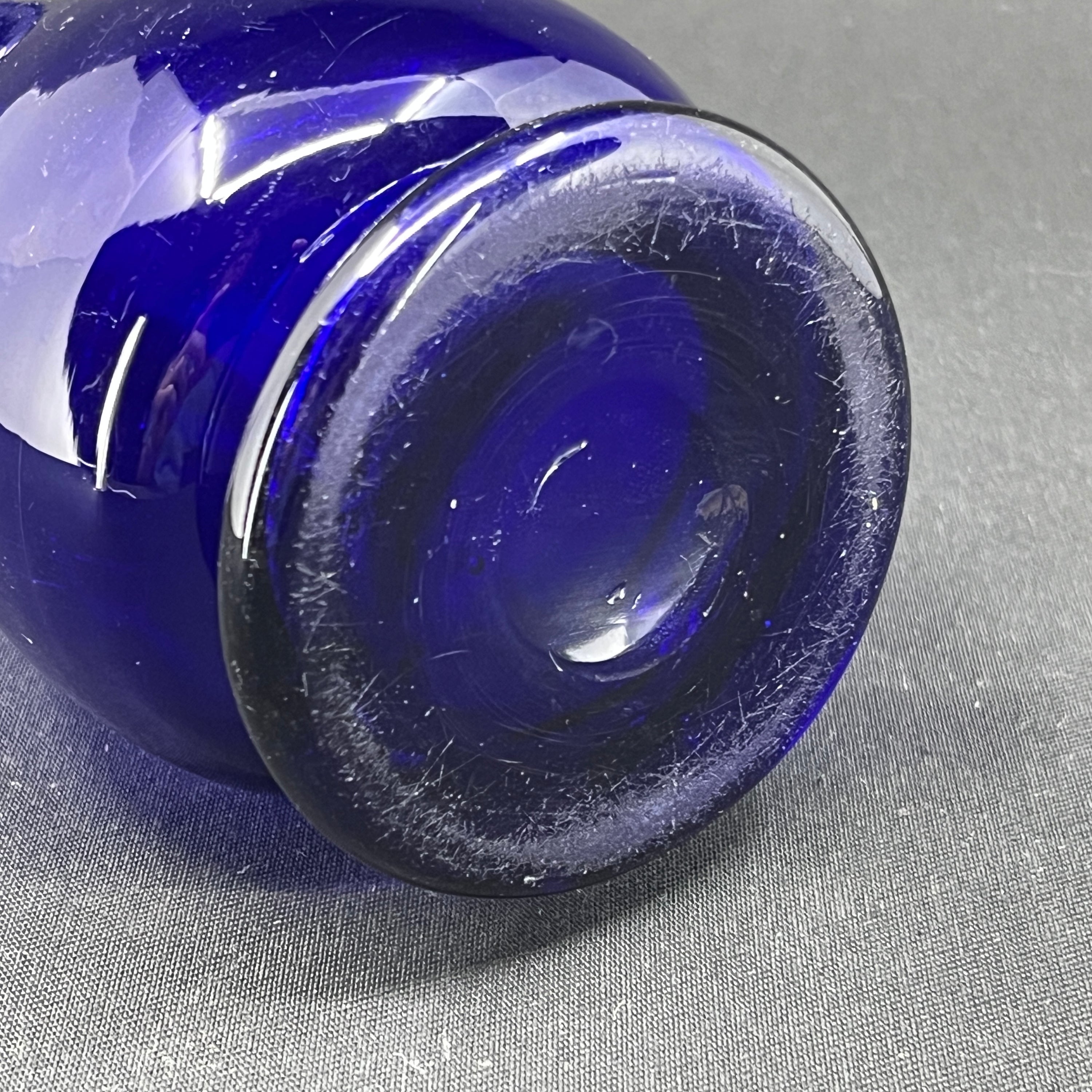 Green hyacinth glass from Holmegaard - baluster-shaped