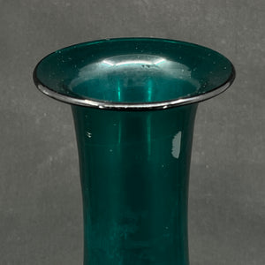 Petroleum green hyacinth glass from Holmegaard - baluster-shaped