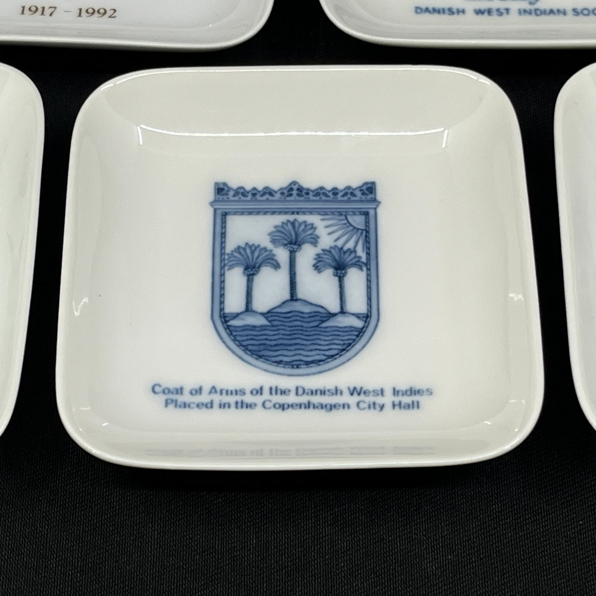 Samling platter fra Dansk Vestindisk Selskab