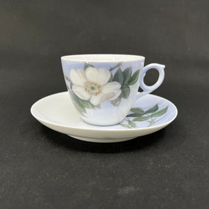 Art nouveau kaffekop fra Royal Copenhagen - Hvid rose