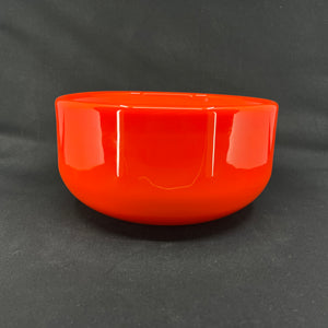 Rød Palet skål, 24 cm.