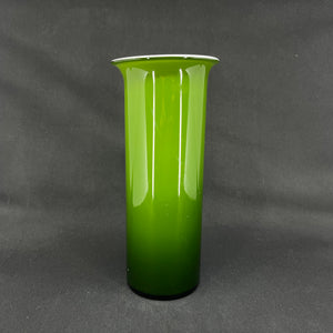 Grøn Regnbue vase fra Holmegaard, 23 cm.
