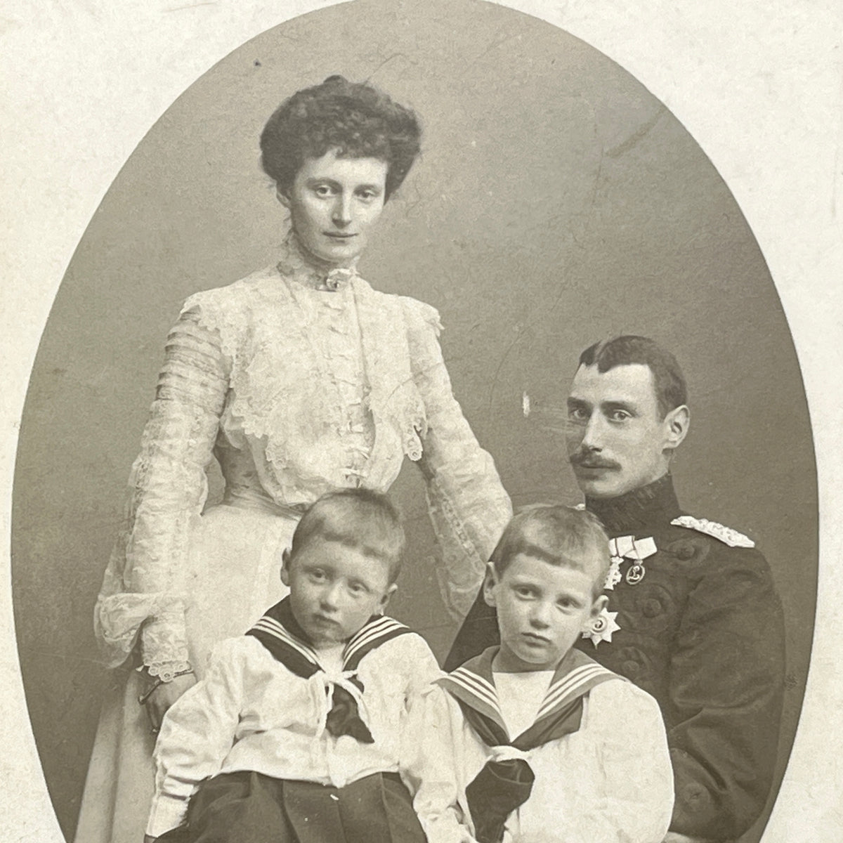 Original photograph of Christian the 10th with family