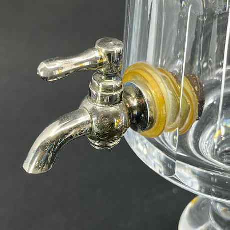 Rare whiskey dispenser from Val Saint Lambert with Masonic symbols