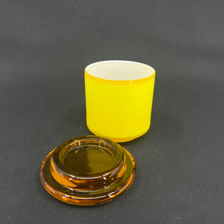Yellow Palette mustard jar - no text on lid