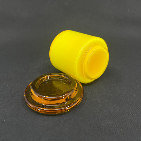 Yellow Palette mustard jar - no text on lid