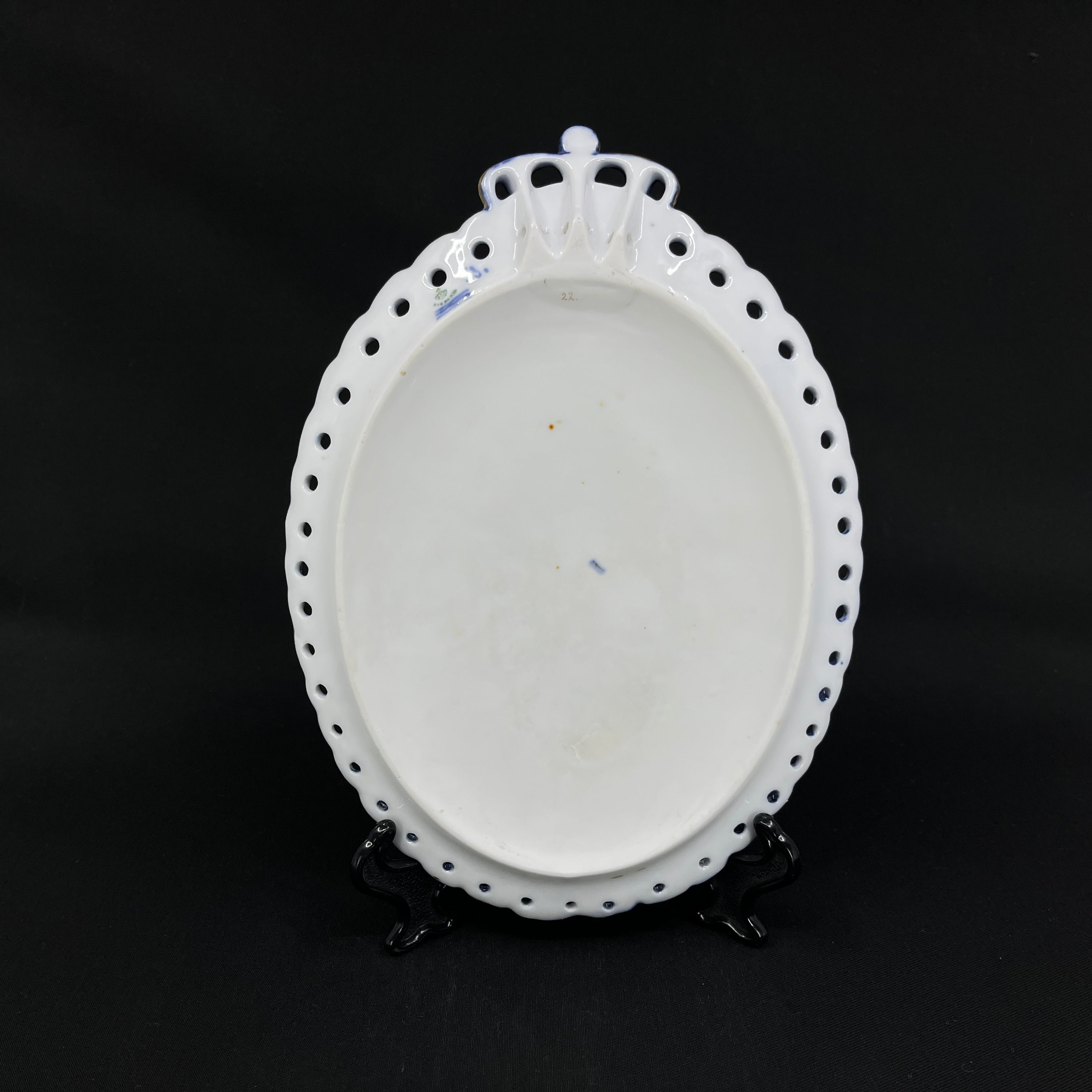 Royal Copenhagen commemorative plate from 1897 with gold