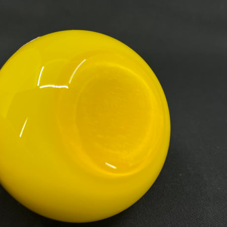 Gul Palet skål, 9 cm. mærkat