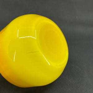 Gul Palet skål, 13 cm.