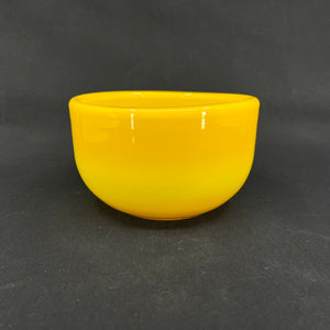 Gul Palet skål, 13 cm. ridset