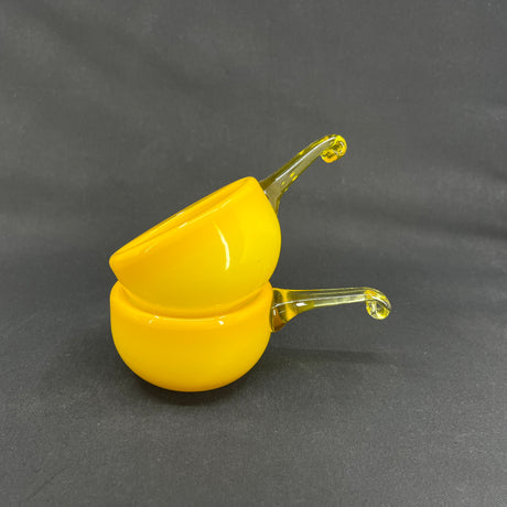 Gul Palet sildeskål, 9 cm.