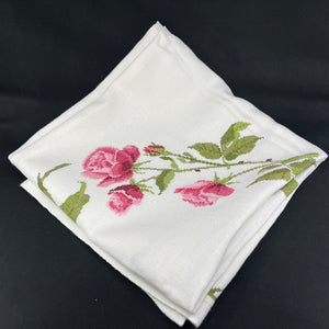 Embroidered tablecloth, 125x120 cm. and 4 napkins