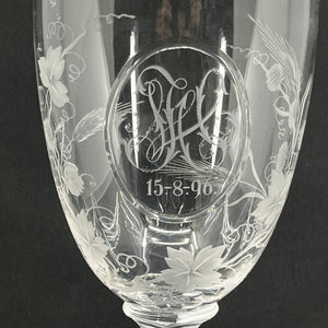 Flot pokal i krystal fra 1896