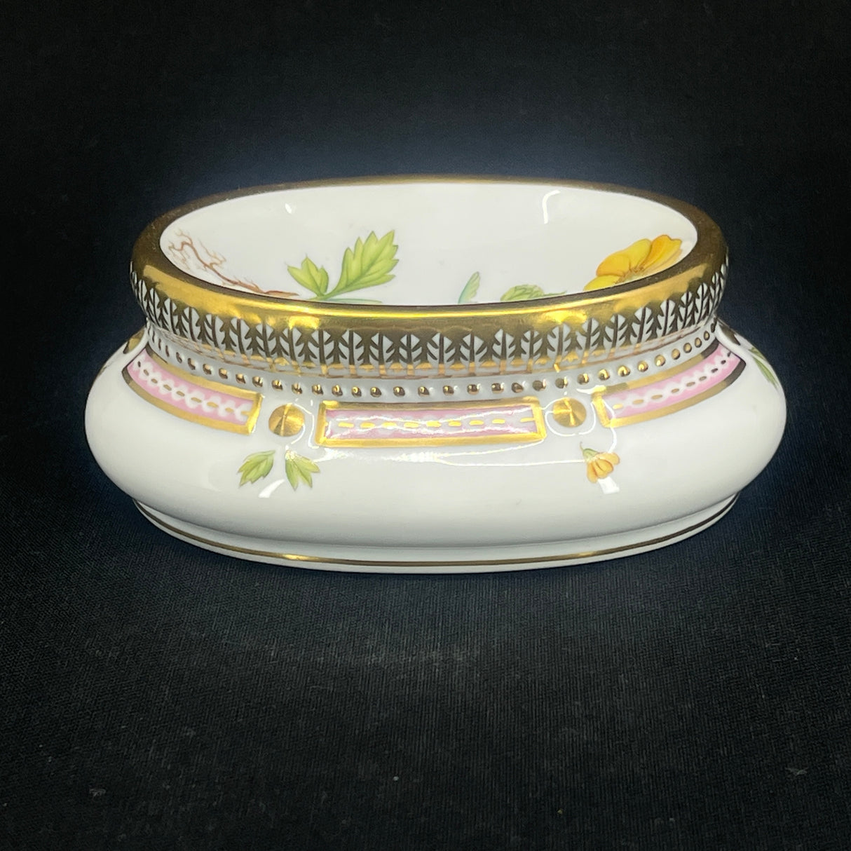 Flora Danica salt cellar from Royal Copenhagen