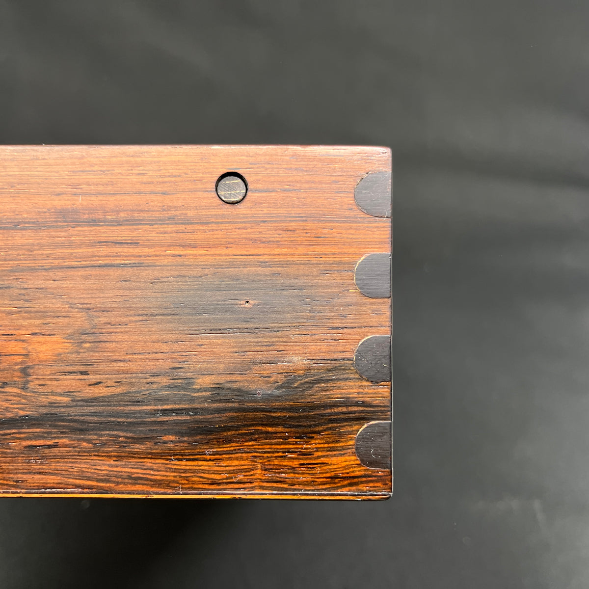 Rosewood jewelry box with mirror