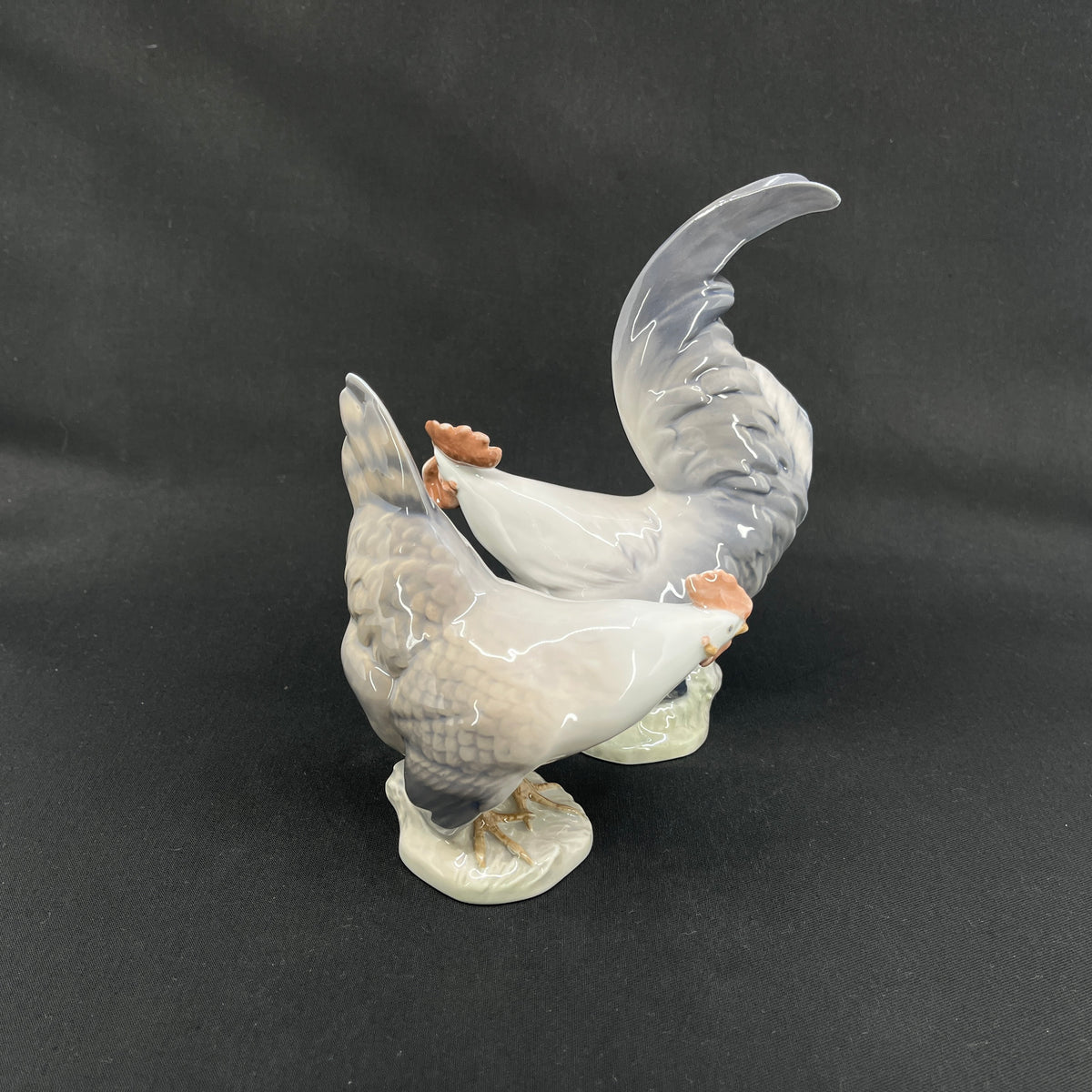 Rooster and hen from Royal Copenhagen
