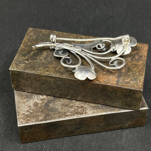 Moderne broche fra 1950'erne - blomster
