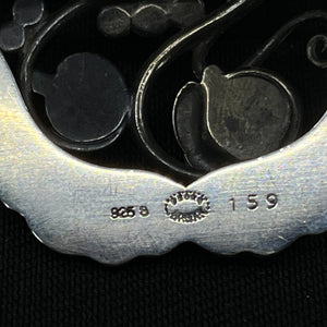 Georg Jensen broche med grønne stene, No. 159