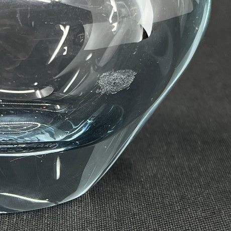 Aqua blå hjertevase fra Holmegaard, 5 cm.