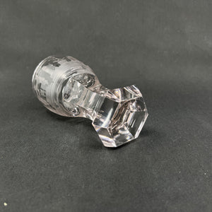 Graveret frimurerglas - let overfarvet