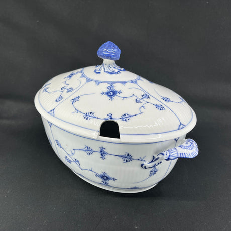 Blue Fluted Fluted Plain soup tureen, 1/360