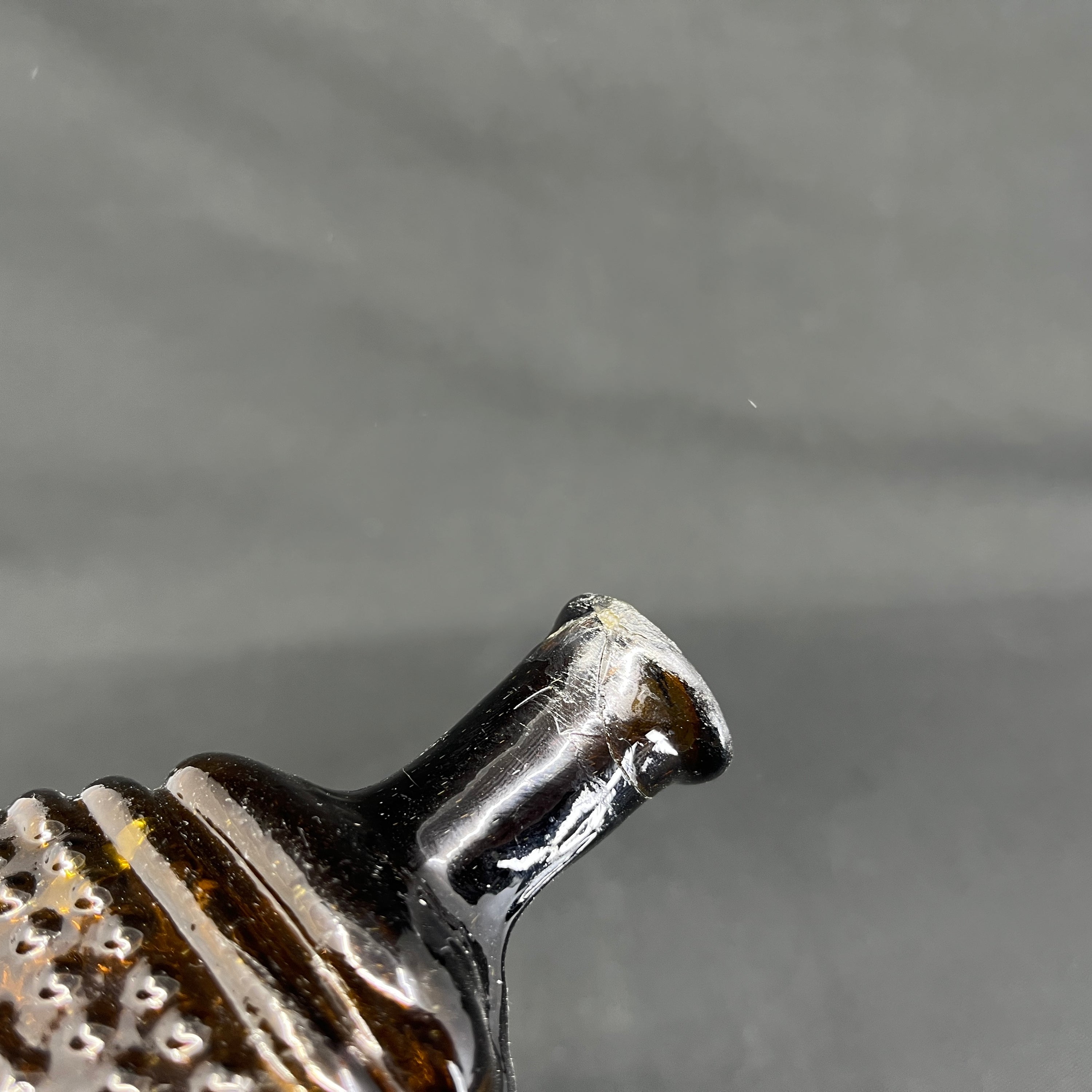 Flat pear-shaped flask from Conradsminde