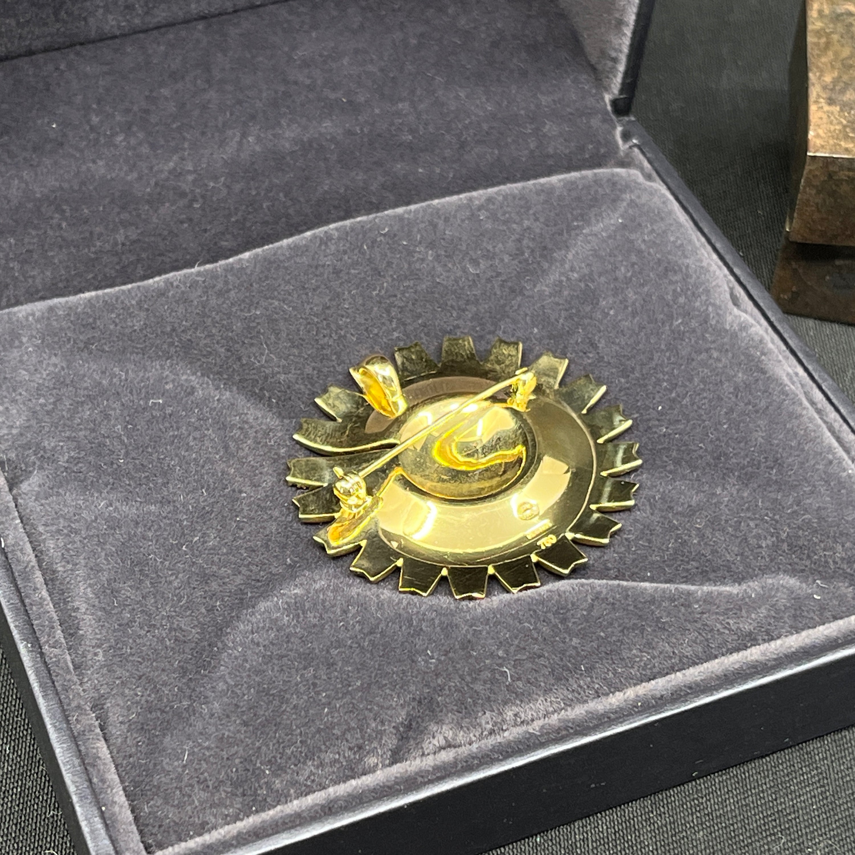 Hvid Georg Jensen Daisy - 18 karat guld og diamanter