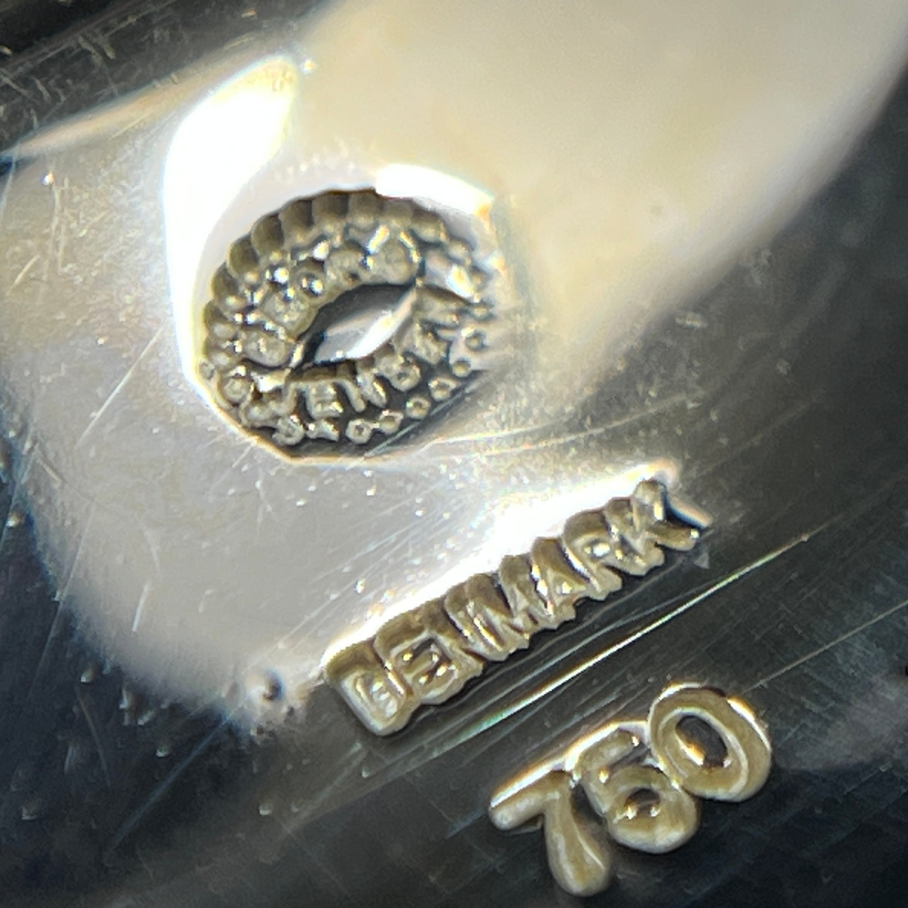 Hvid Georg Jensen Daisy - 18 karat guld og diamanter