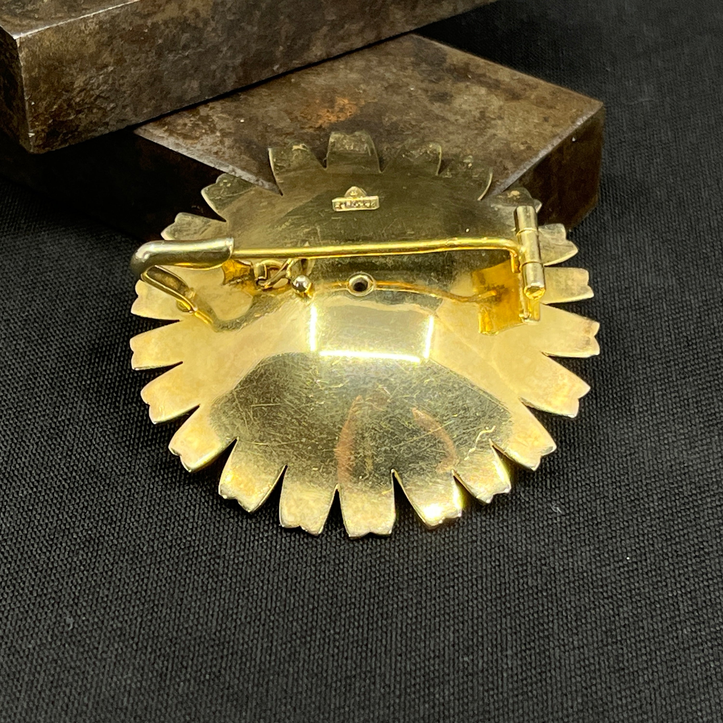 Original Anton Michelsen Marguerite broche - lige blade