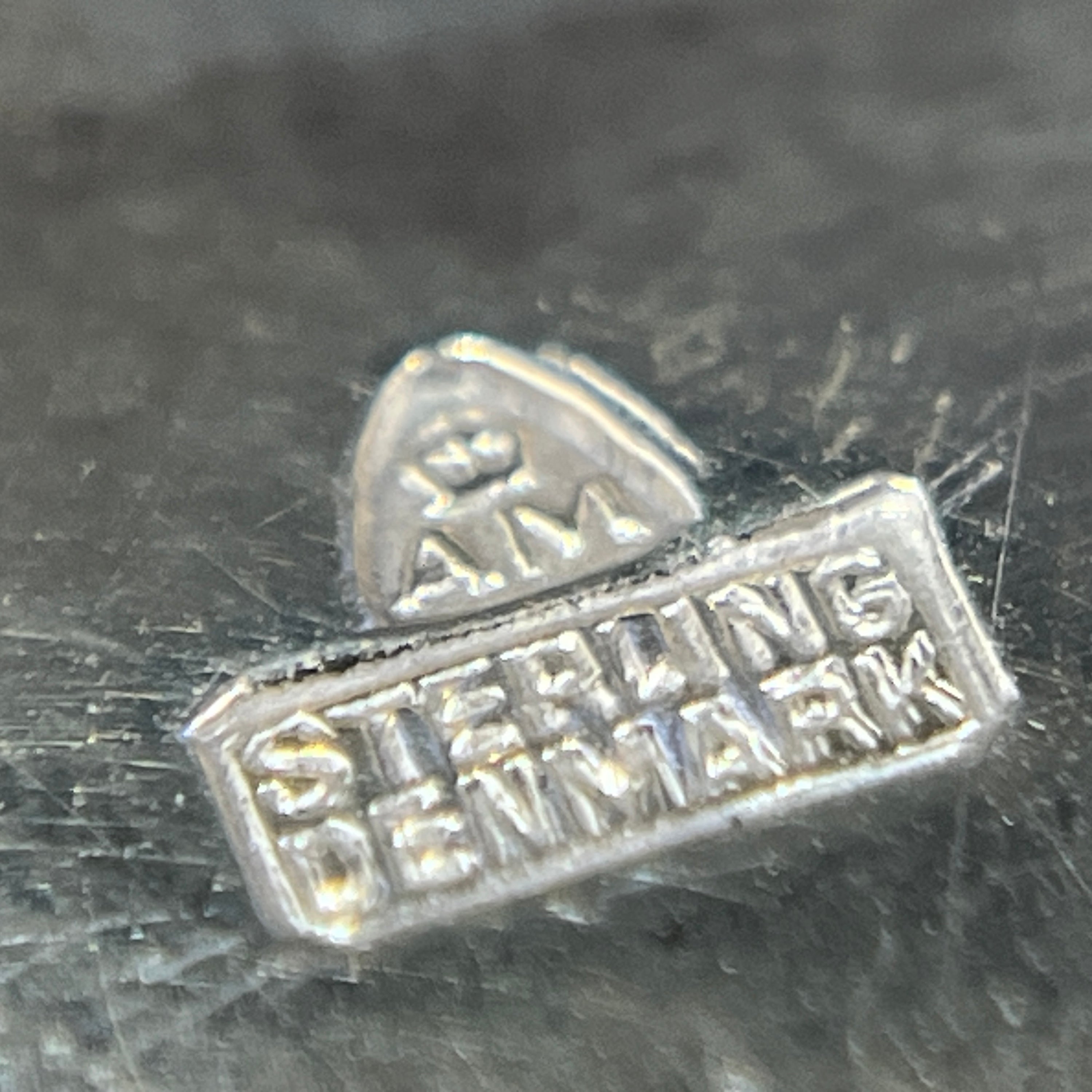 Original Anton Michelsen Marguerite broche - lige blade