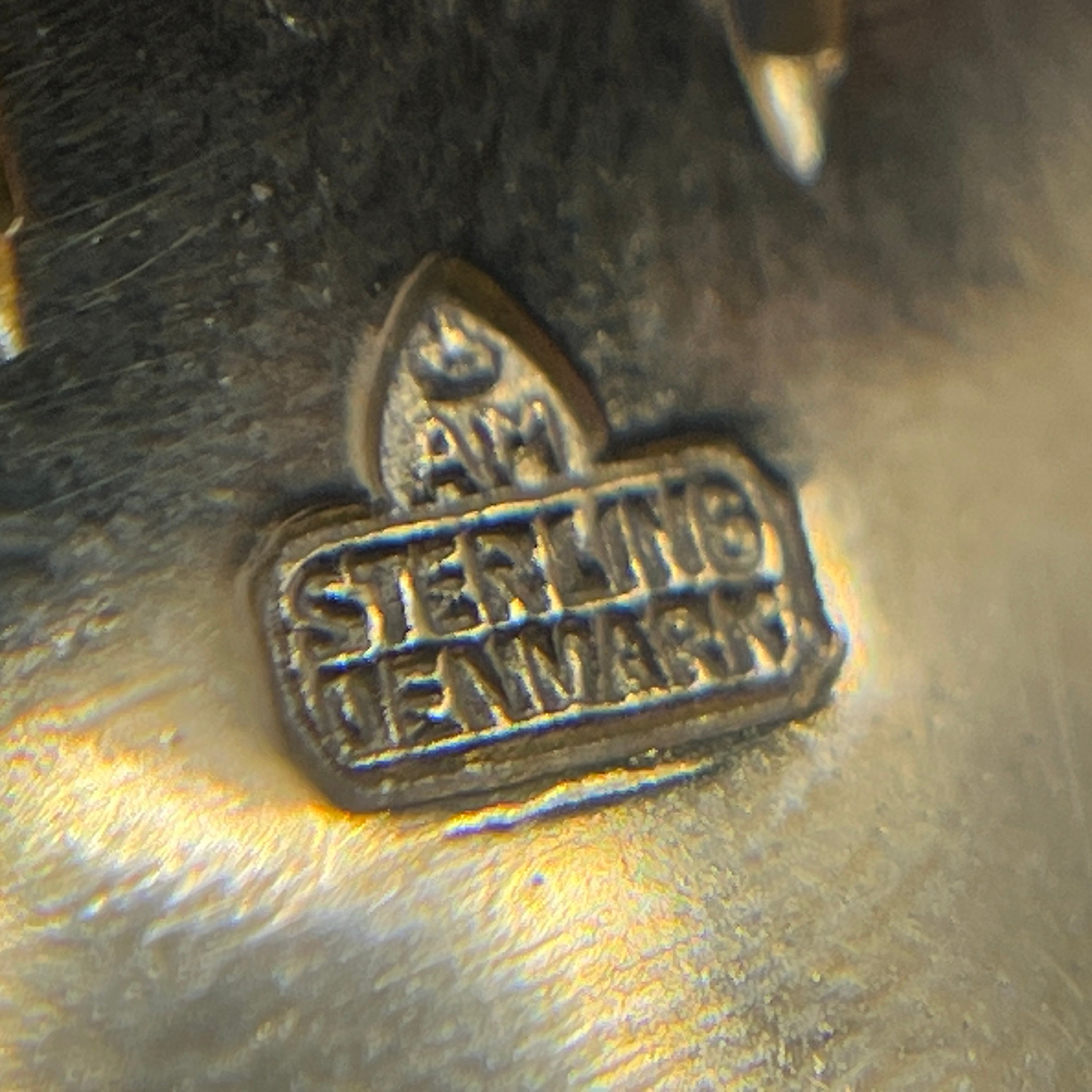 Original Anton Michelsen Marguerite broche - buede blade