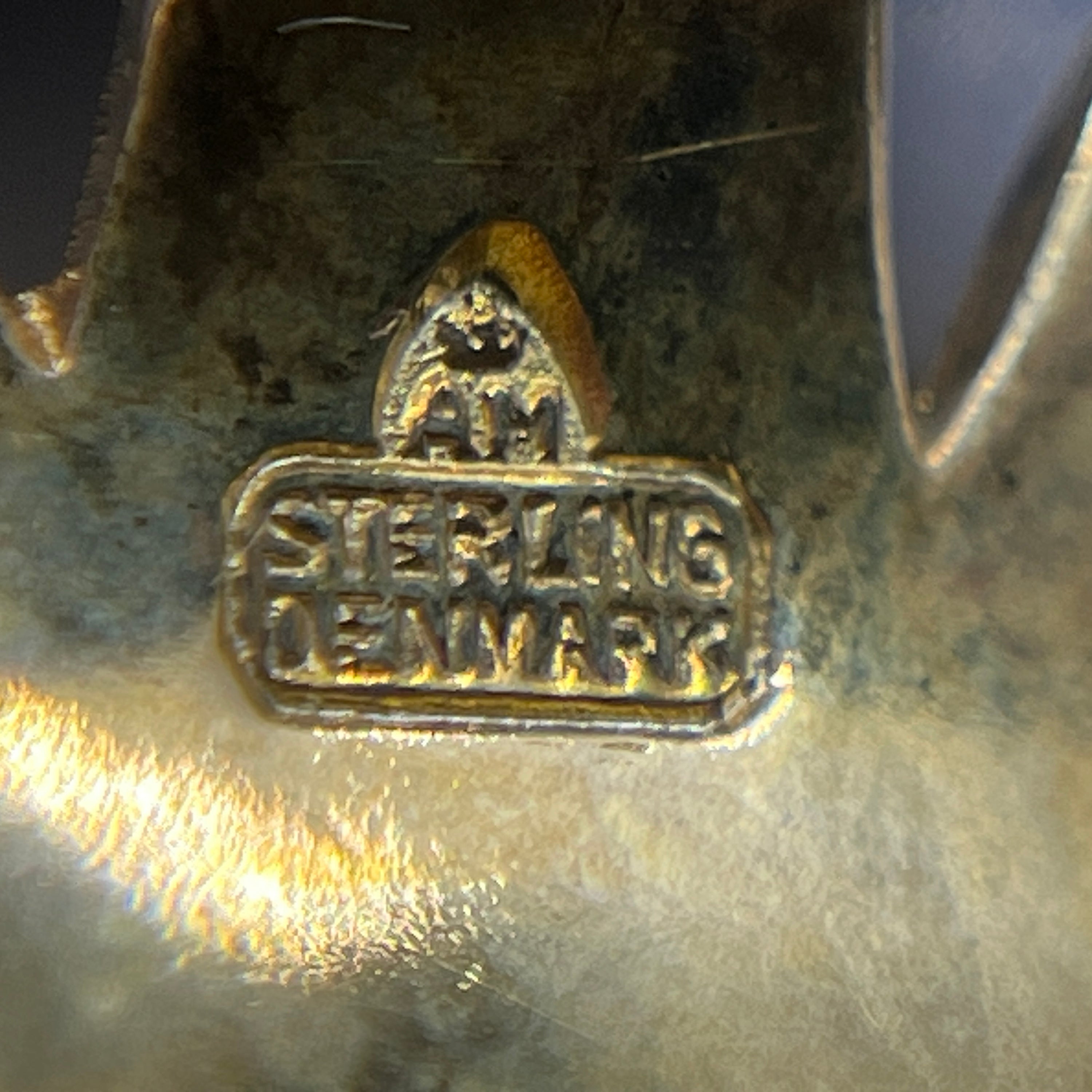 Original Anton Michelsen Marguerite broche - Lilla